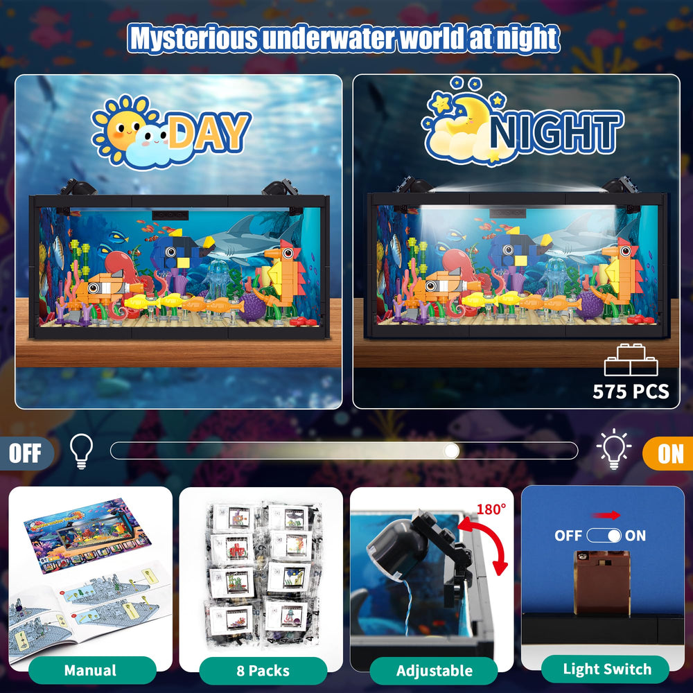 AKWME night-light ocean scene providing ambient glow for rooms.
