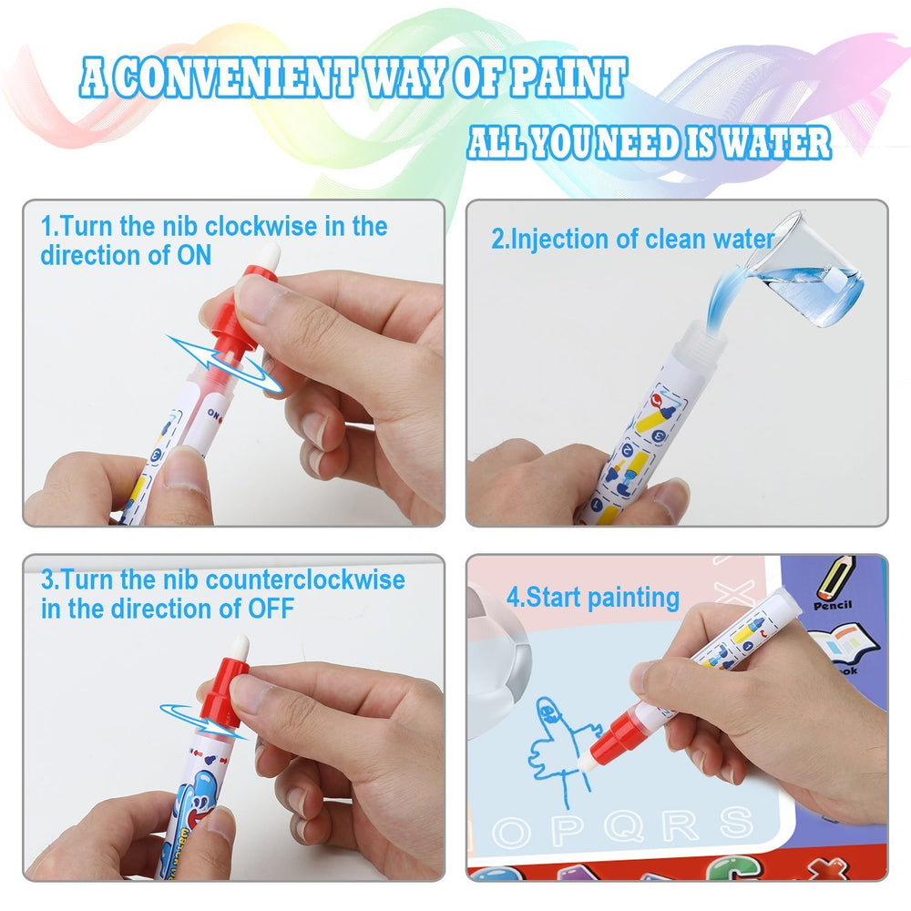 Alago Aqua Coloring Mat foldable design for easy storage