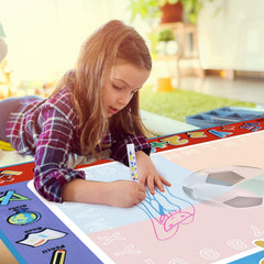 Alago Aqua Coloring Mat kids engaged in creative activity