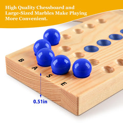 ALANGDUO 36-marbles-six-colors ensure vibrant pieces for each player