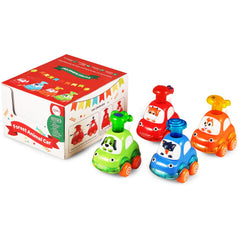 ALASOU animal car toy gift-ready packaging appeals as a toddler birthday present.