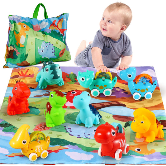 ALASOU dinosaur-fantastic-creatures car toy front view, safe toddler-friendly design