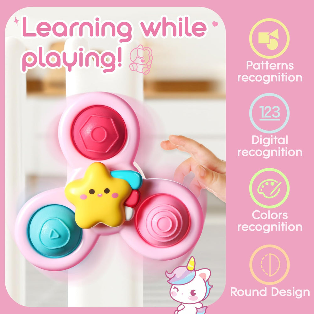 ALASOU spinning-top bath toy for splashy bath time
