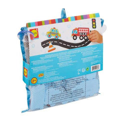 ALEX Toys Bath Beep Stickers vehicles lineup for splashy bath adventures.