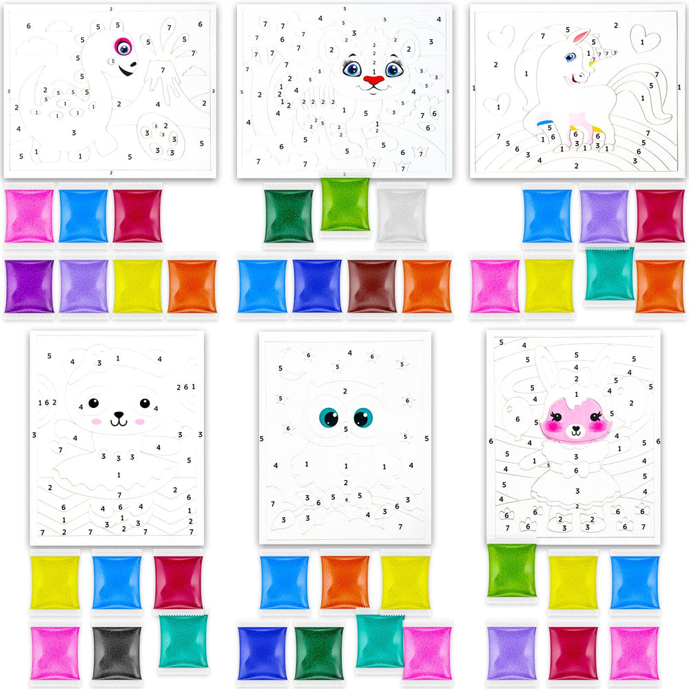 ALEXES Colored Sand for Sand Art delivers vibrant hues for imaginative projects.