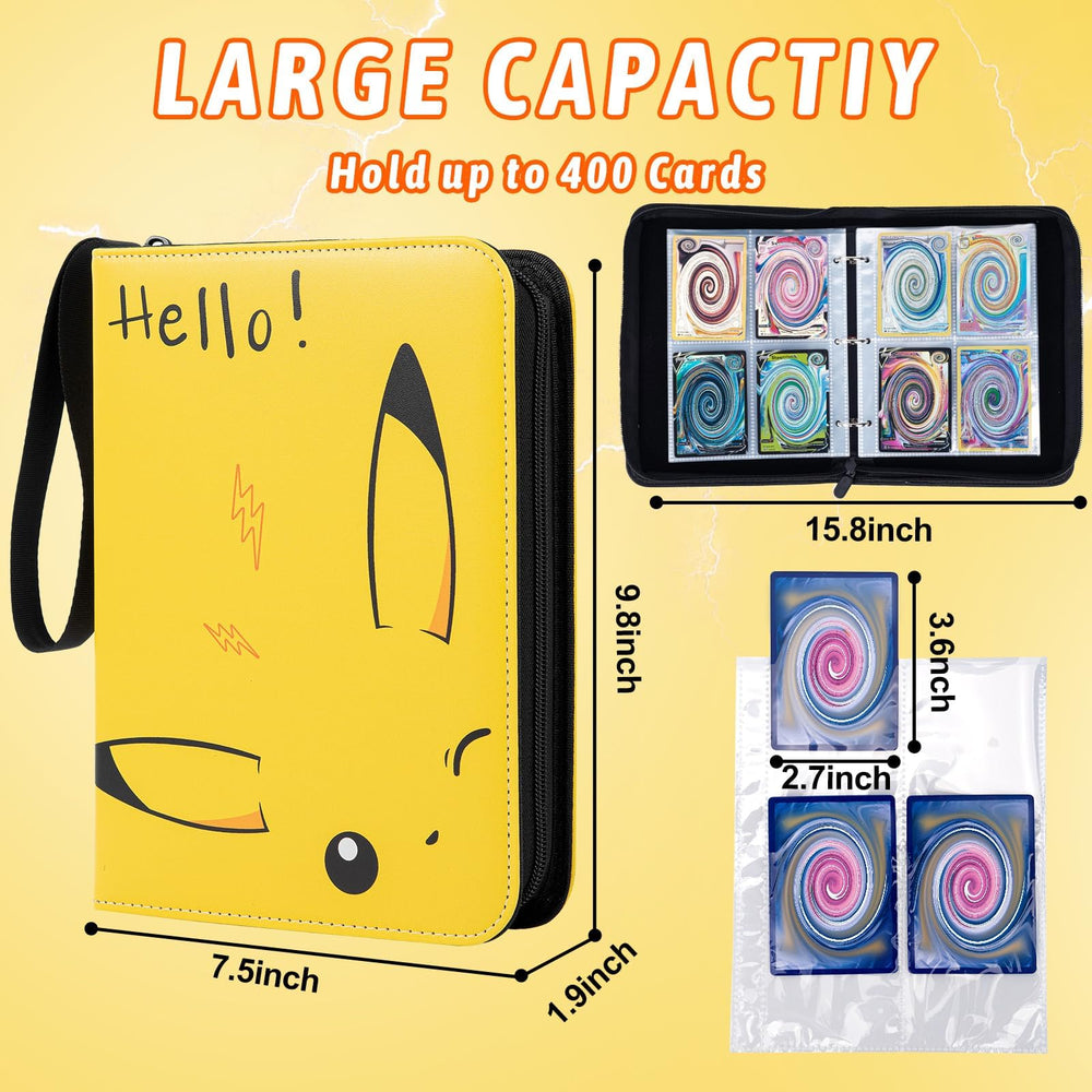 Alibrunk Card Binder clear sleeves provide crystal-clear visibility and protection.