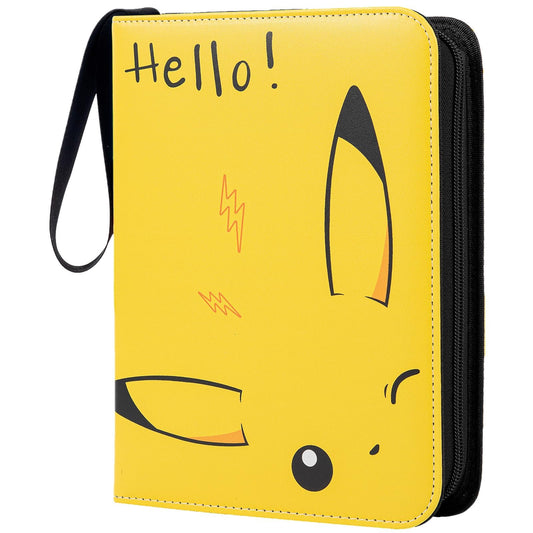 Alibrunk Card Binder front cover in PU leather offers durable protection for cards.