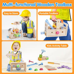 Aliex portable tool box with handle for easy cleanup and travel