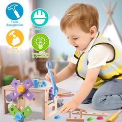 Aliex smooth-polished wood with rounded edges for safe morning and afternoon play