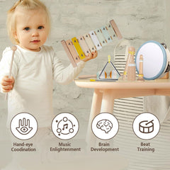Aliex wooden toys BPA-free design for safe, easy cleaning during playtime.