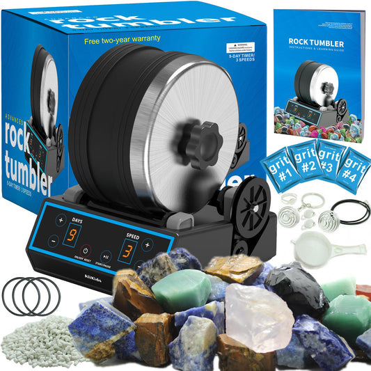 AliKids 3.6LB rock tumbler with digital timer for at-home polishing.