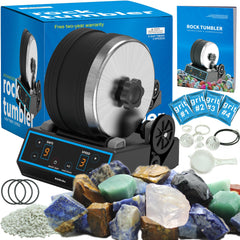 AliKids 3.6LB rock tumbler with digital timer for at-home polishing.