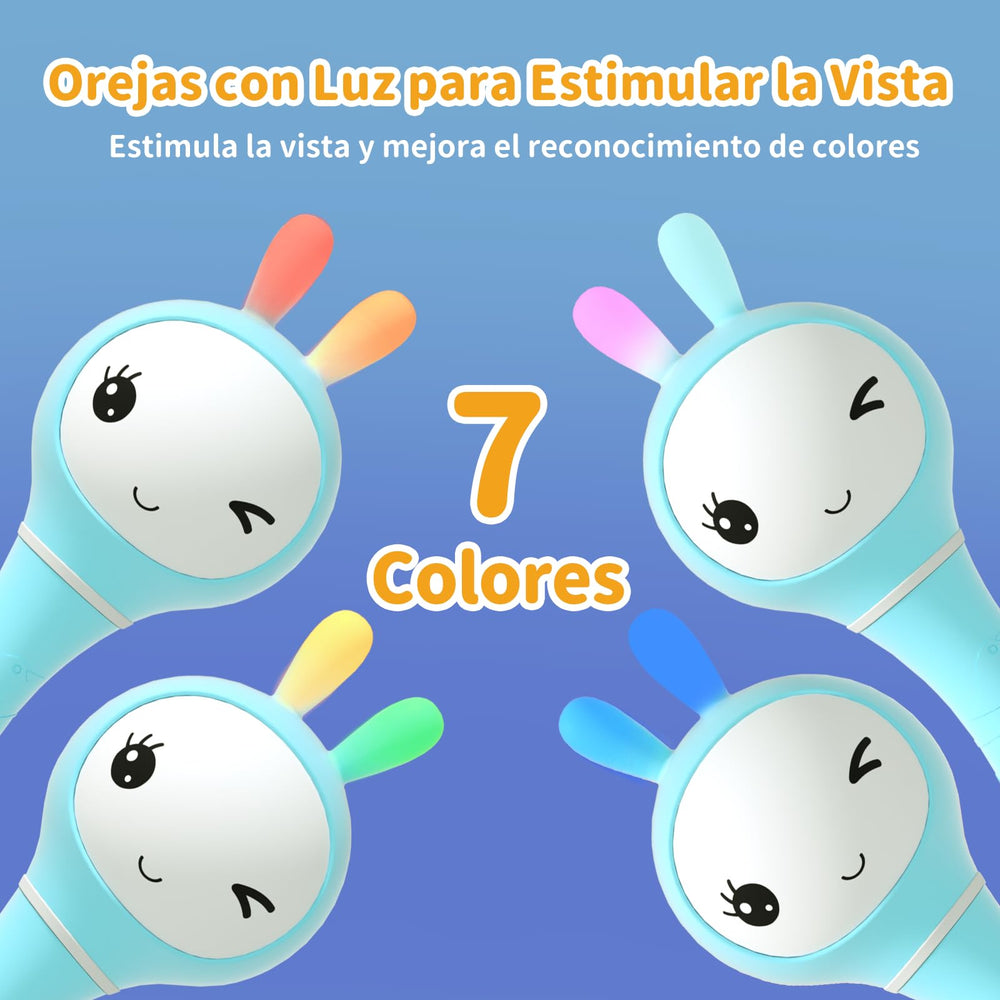 alilo rattle is rechargeable via micro USB for easy family use.