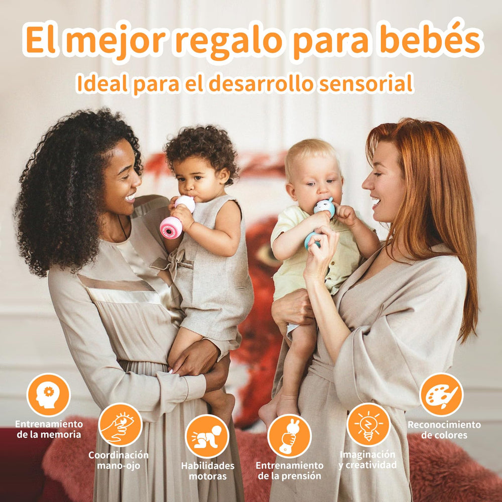 alilo rattle provides white noise to aid calm and sleep.