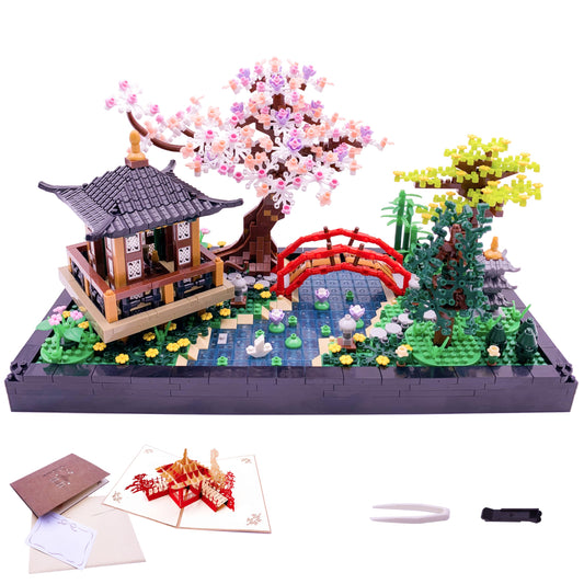 Alizdd Zen garden pavilion micro bricks for mindful creativity
