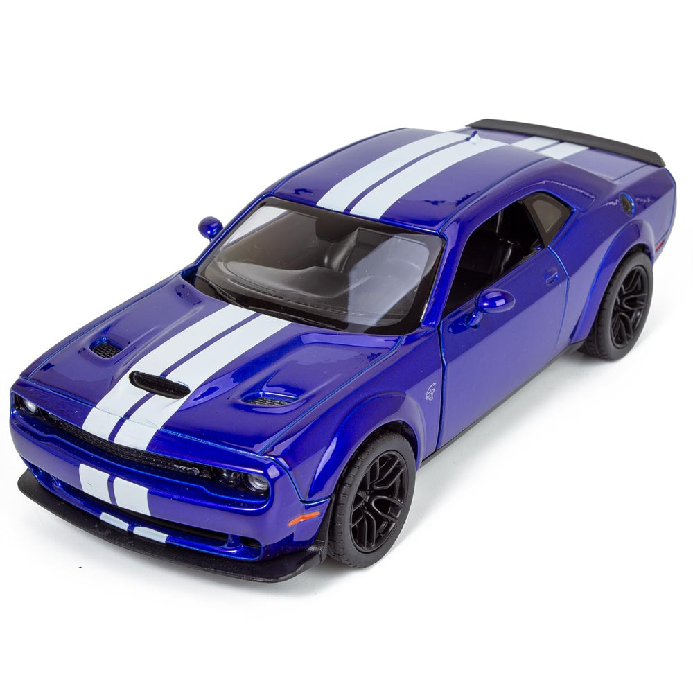 All Star Toys 2018 Challenger SRT Hellcat Indigo Blue interior detail highlights realism