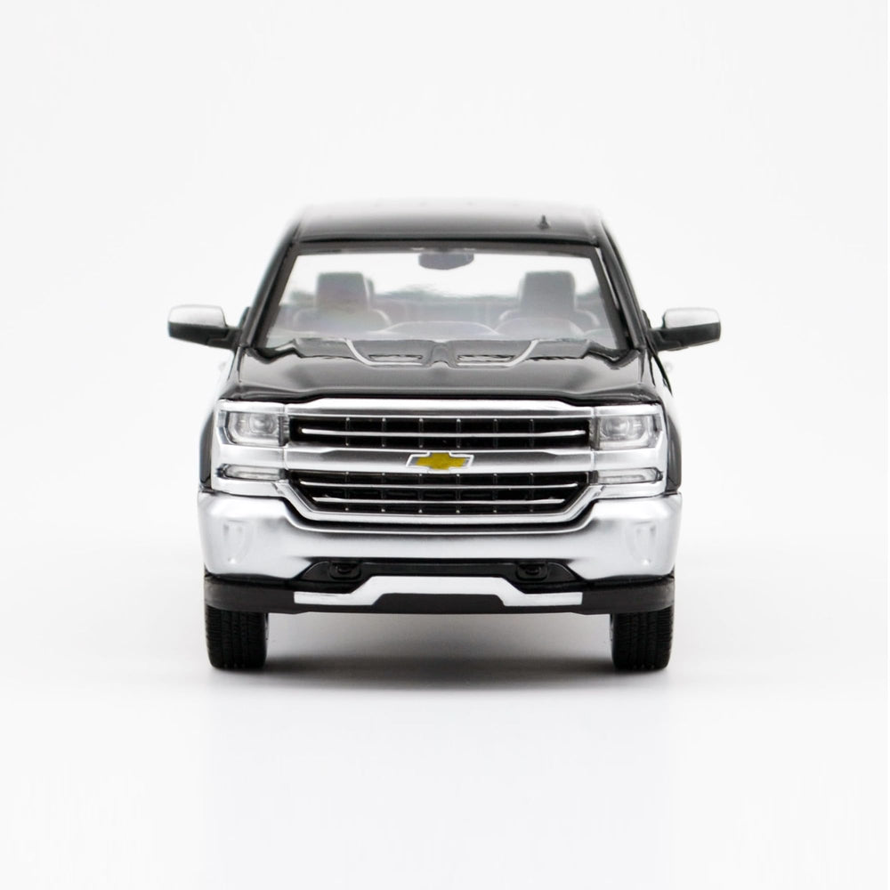 All Star Toys Silverado 2018 chrome trim closeup highlighting finish quality.