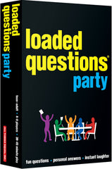 ALL THINGS EQUAL Loaded Questions Party game box, perfect for lively family game nights.