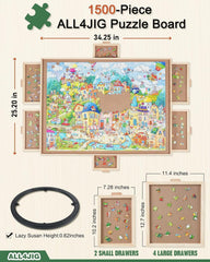 ALL4JIG puzzle cover protects your work from dust between solving sessions.