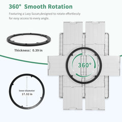ALL4JIG portable puzzle table with slim profile fits beside furniture.