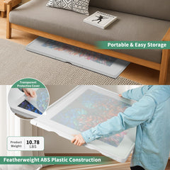 ALL4JIG protective cover helps keep pieces secure during play.