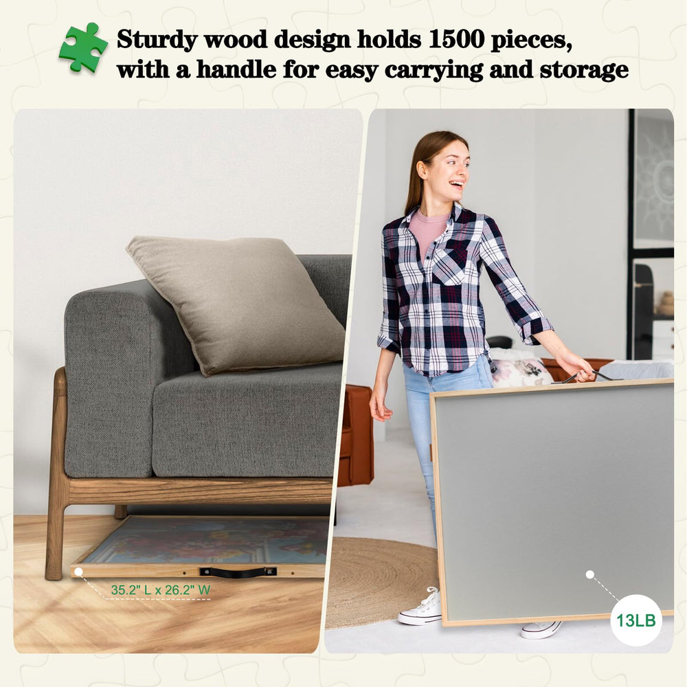 ALL4JIG clear protective cover keeps puzzles clean and protected