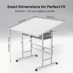 ALL4JIG puzzle table with four drawers for piece organization