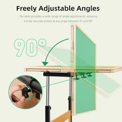 ALL4JIG puzzle table non-slip-surface keeps pieces in place.