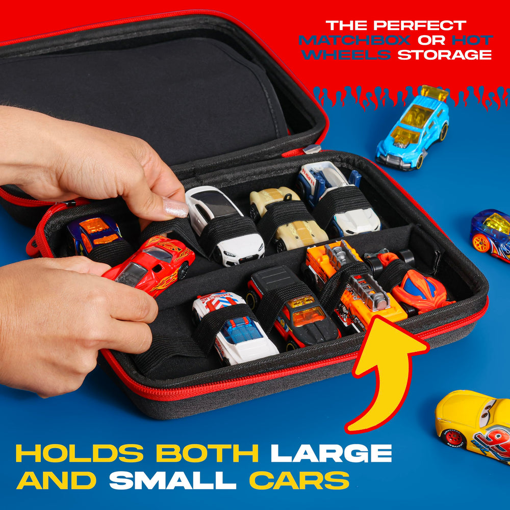 All7s sleek black exterior with red zipper for durable style