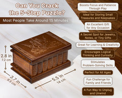 Allboxesinoneplace puzzle box hand-carved sycamore texture showing craftsmanship.