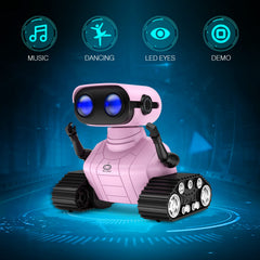 ALLCELE Girls Robot Toy pink LED eyes light up during play