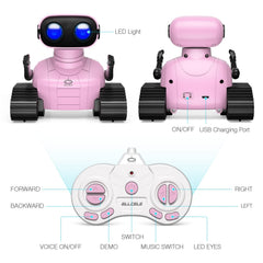 ALLCELE Girls Robot Toy pink rechargeable battery for longer play