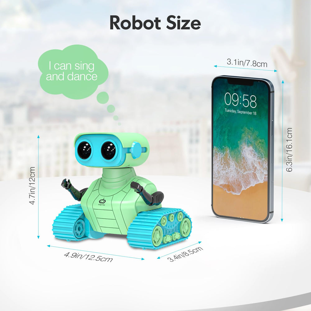 ALLCELE robot toy packaging display with accessories included
