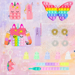 Alldriey Pop Purse Color-Changing spotlights playful, engaging feature for kids.