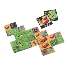 Allplay Chomp building a dino land creates a playful theme.