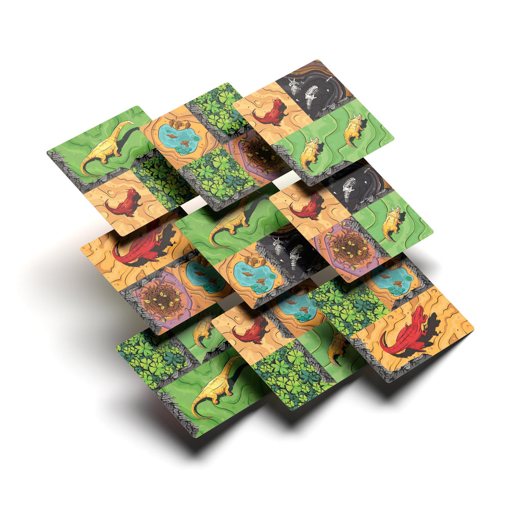 Allplay Chomp cover mechanic on previous tiles adds depth to play.