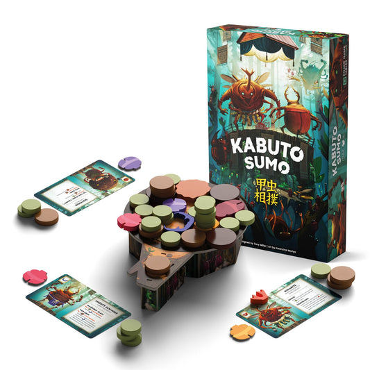 Allplay Kabuto Sumo beetle pieces ready for a strategic push.