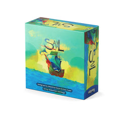 Allplay Sail box front shows a compact travel size for on-the-go sessions.
