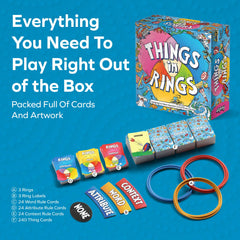 Allplay Things in Rings players around the table for a 2–6 player game night.