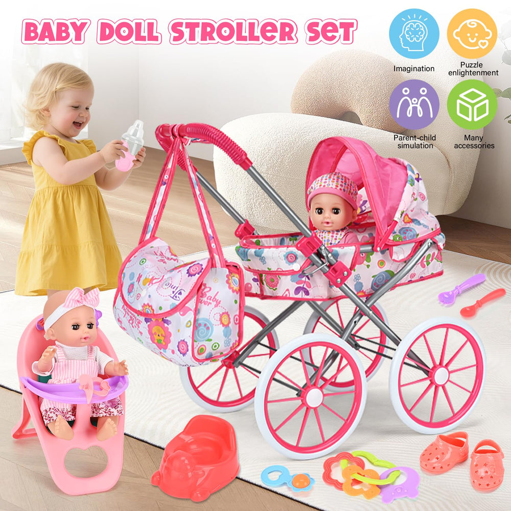 ALLROAD stroller features sunshade folding for on-the-go pretend adventures