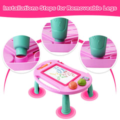 ALOTJOY erasable doodle board with slider eraser for easy resets
