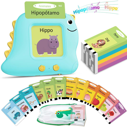 Alotwan bilingual flash cards vehicles foster bilingual vocabulary through engaging visuals.