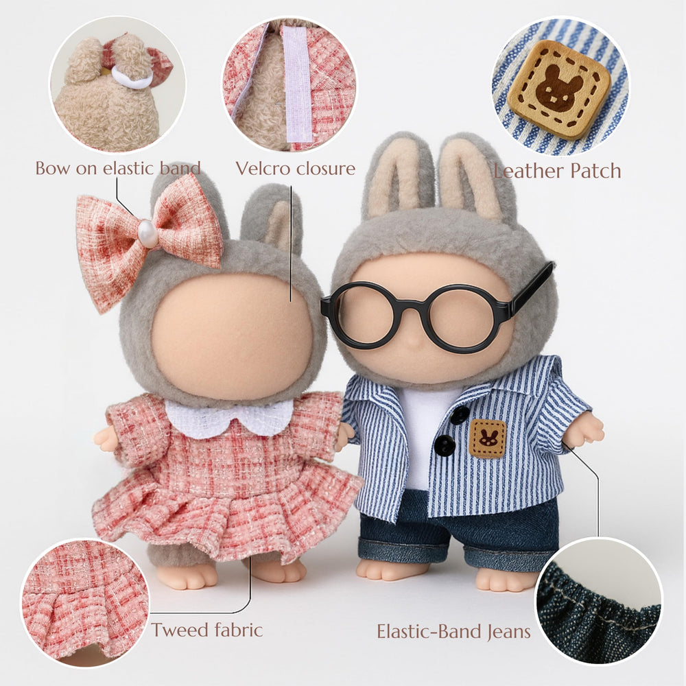 ALOVAK hat accessory for 17 cm dolls, adds character with a cute finishing touch.