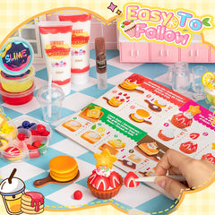 Alritz creative play with slime and cream clay sparks creativity.
