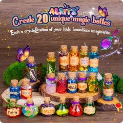 Alritz Fairy Potions Kit contents spread ready for crafting 20 bottles and tools
