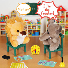 Alritz pretend play teacher set blackboard - dust-free chalk for realistic classroom practice