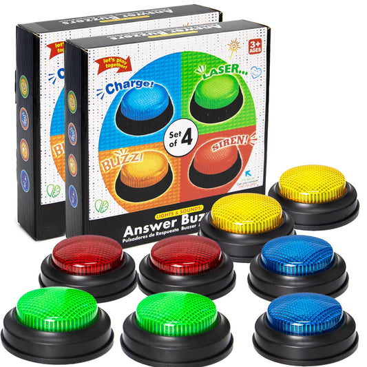 ALS AILISUO 8-pack buzzers with variety colors for quick in-class buzzes