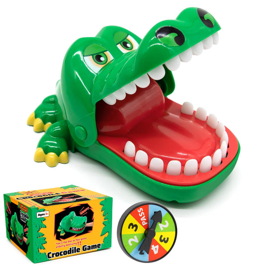 ALS AILISUO crocodile teeth toy closeup with bright colors and smooth surface for gentle play