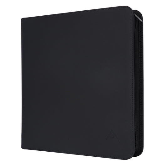 Alteagle 12-pocket binder with side-loading closure secured for travel and storage.
