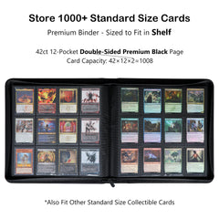 Alteagle binder open showing 12 pockets for easy card access.